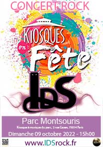 IDS, Issue De Secours, les plus grands tubes pop rock francais en concert au Parc Montsouris